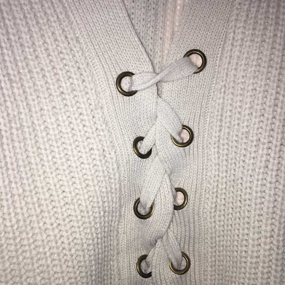 Stargaze Oversized Lace Up Sweater